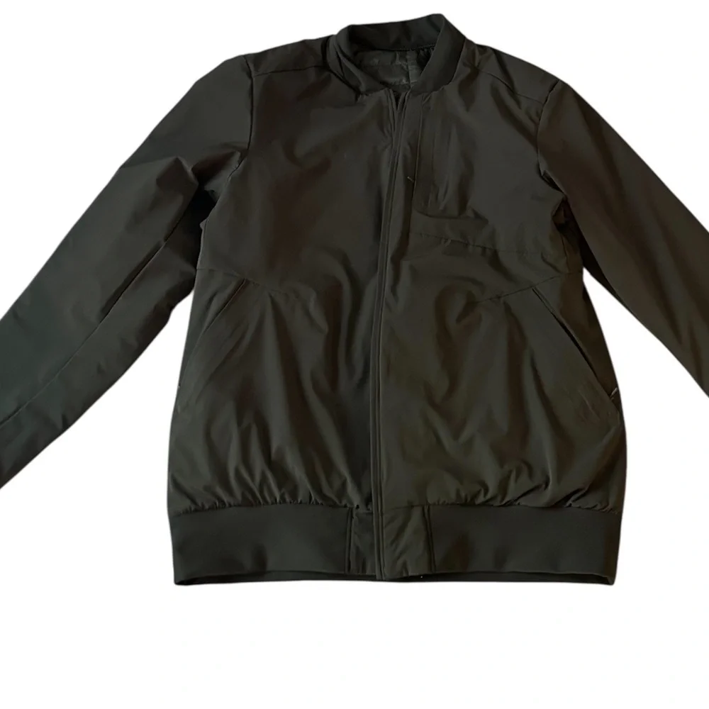 Lululemon Switch Over Bomber Jacket Dark Olive Mens Small